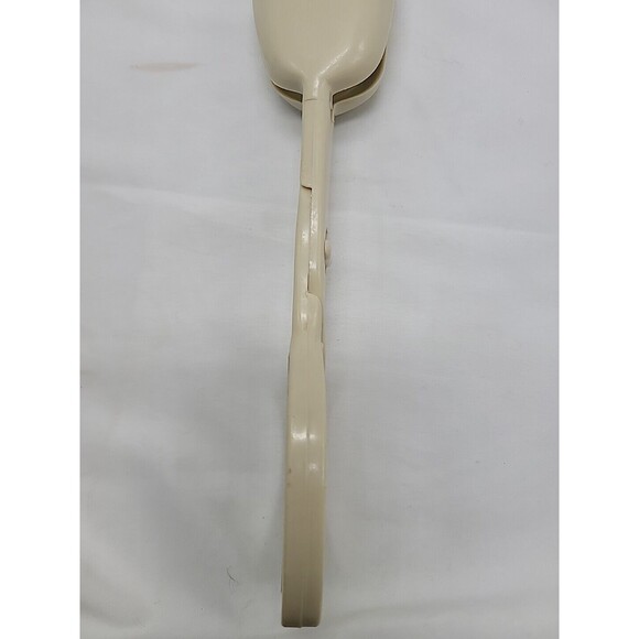Mid Century Salad Tongs Hard Plastic Beige Color 11”  Hong Kong - Picture 14 of 16